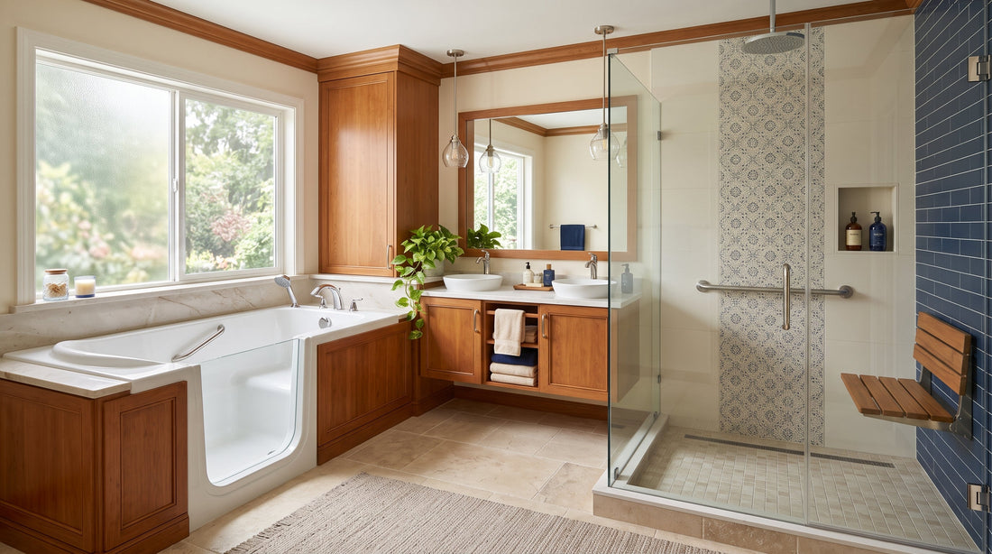 Walk-In Tub vs. Walk-In Shower: Which Is Right for Your Aging Parent (or Yourself) in 2026?